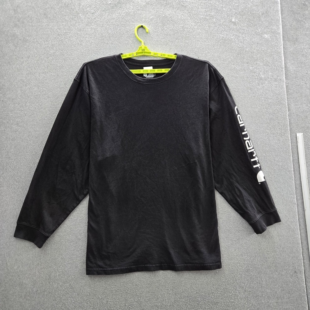 Carhartt Men Shirt 4XL Black Sleeve Logo K231 Long Pocket Shirt Loose